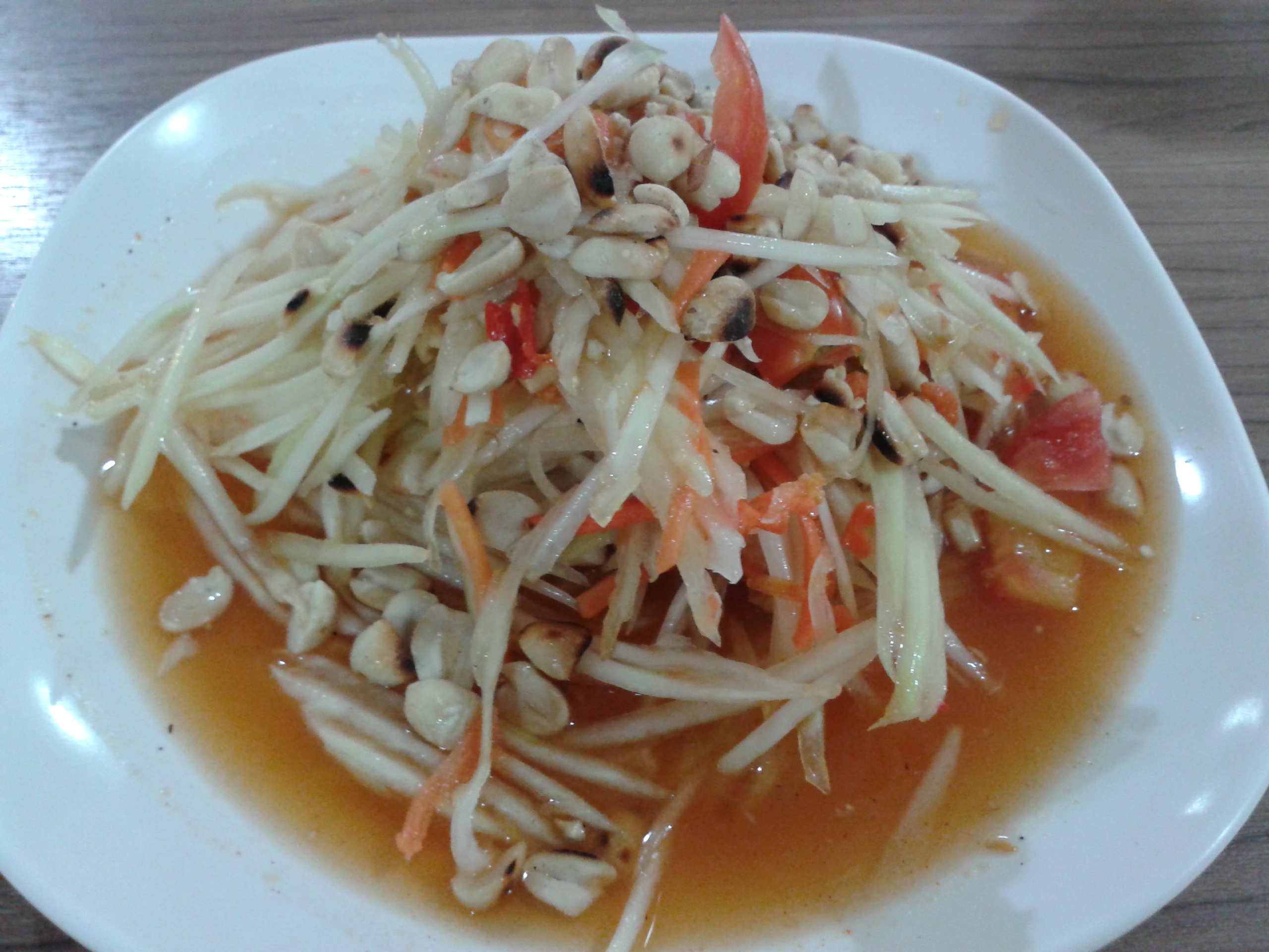 Delicious Som Tum or papaya salad