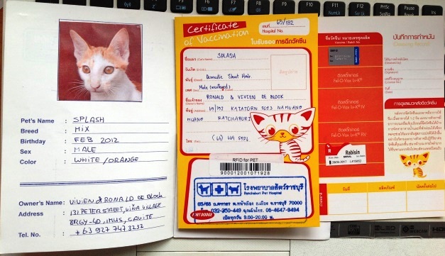old and new cat passport